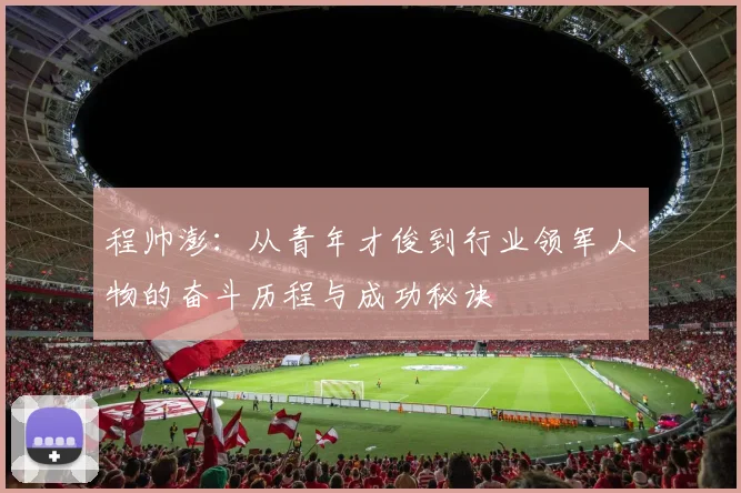 程帅澎：从青年才俊到行业领军人物的奋斗历程与成功秘诀